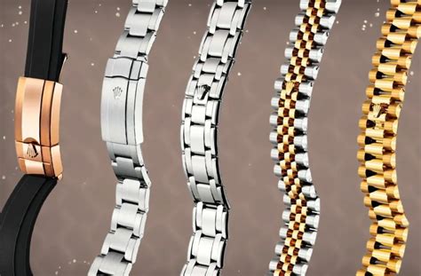 different types of Rolex bands